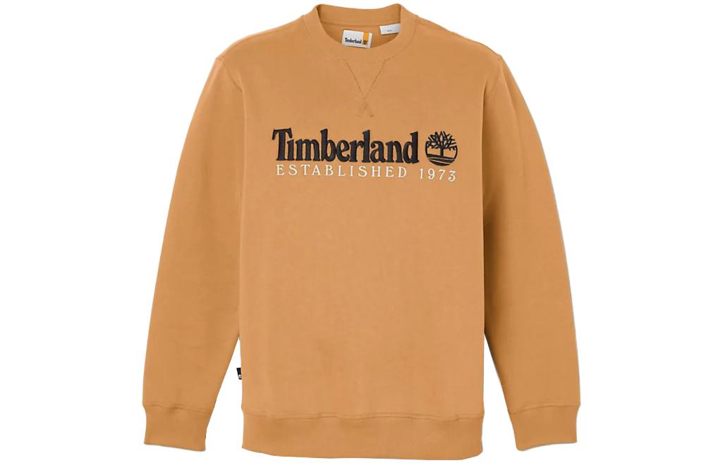 Timberland EST 1973 Logo Embroidered Crewneck Sweatshirt Yellow A65DD-P47