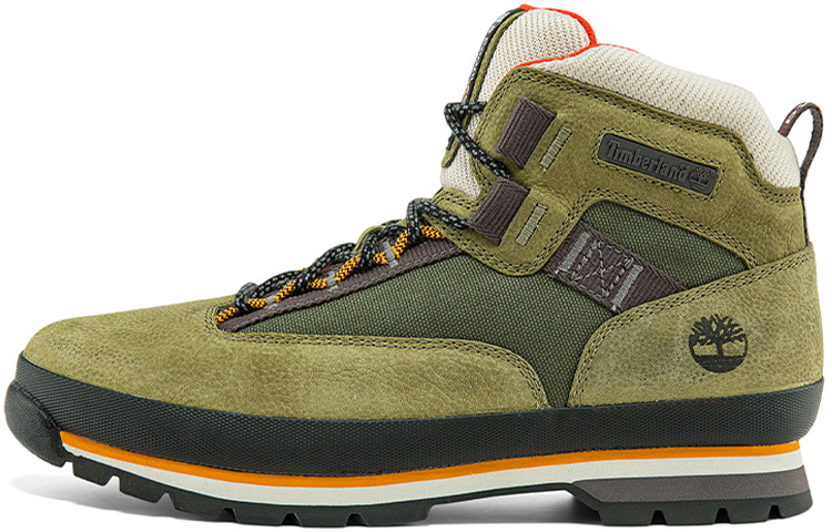 Timberland Euro Hiker Leather and Fabric Hiker 'Dark Green Nubuck' A2H84W