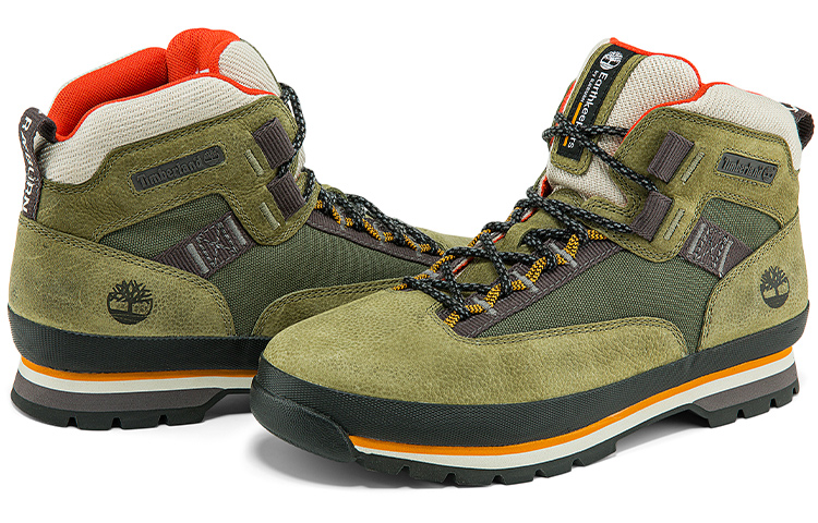 Purchase Timberland Euro Hiker Kulit & Kain 'Dark Green Nubuck' A2H84W