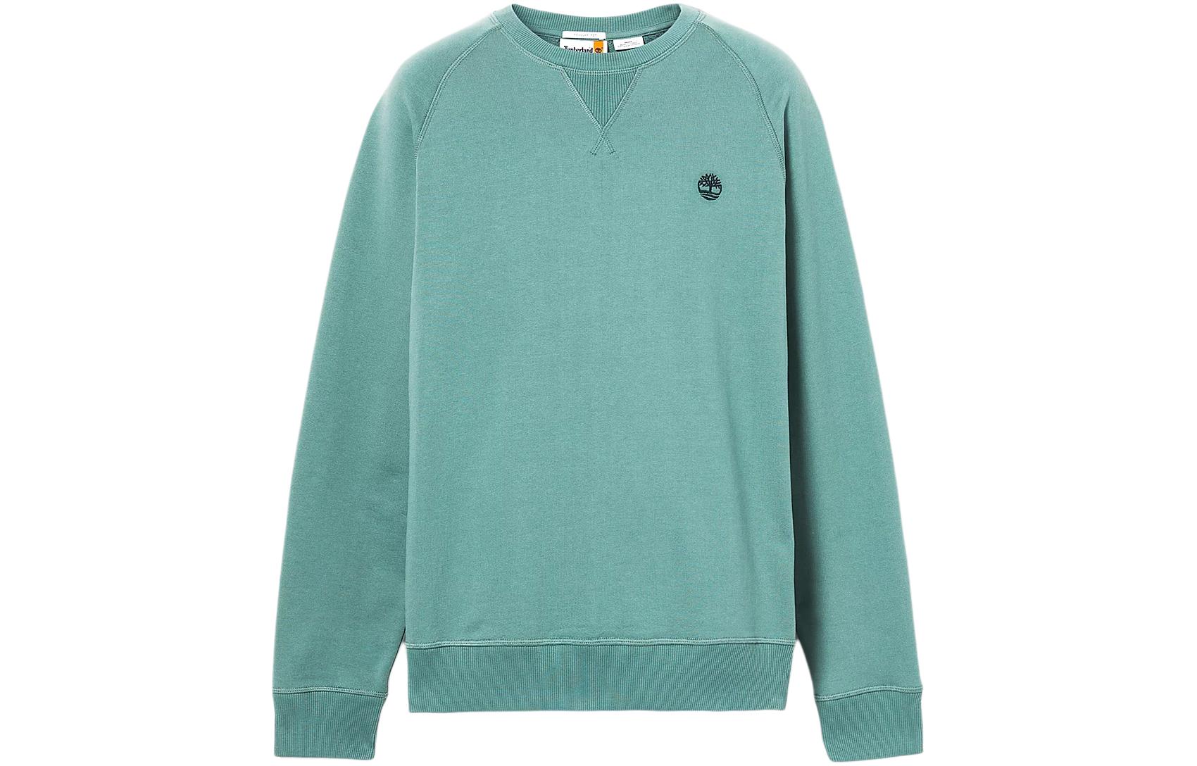 Timberland EXETER LOOPBACK Logo Crewneck Sweatshirt Men’s Teal A2F78-CL6