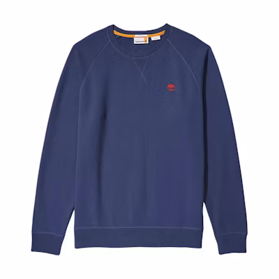 Timberland Exeter River Navy Blue Crewneck Sweatshirt Men’s Logo Pullover A2BNK-433