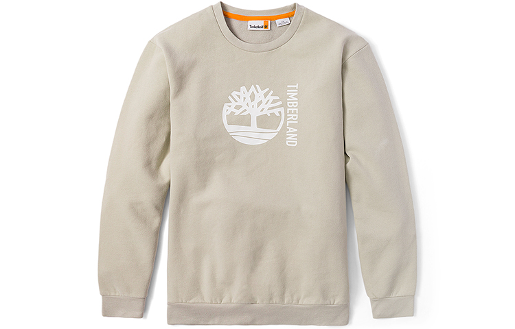 Timberland Fleece Logo Crewneck Sweatshirt Sand Winter Casual Style A5UX5-CY2