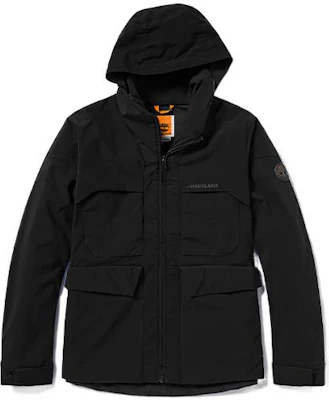 Timberland FW22 Black Outdoor Utility Hooded Jacket with Multiple Pockets A69HS-001 Order Timberland FW22 Black Outdoor Utility Hooded Jacket with Multiple Pockets A69HS-001