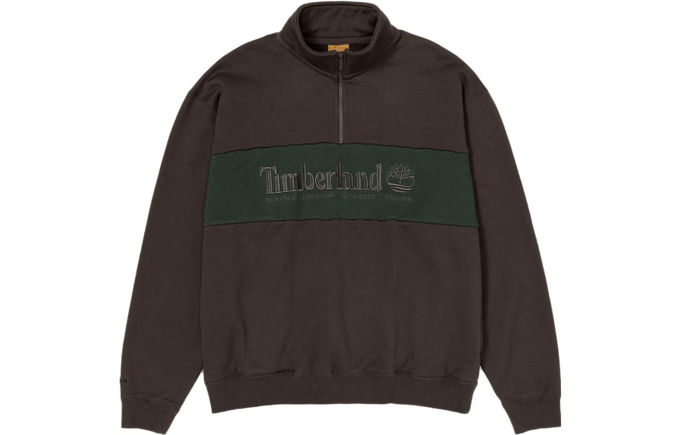 Timberland FW23 -81 3 Series Half-Zip Pullover Sweatshirt Unisex Dark Brown A6217-243 圖 2