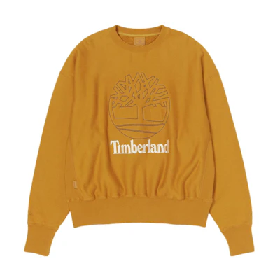 Timberland FW23 +81 3 Series Embroidered Crewneck Sweatshirt Wheat Unisex A61YN-P47