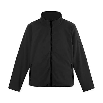 Timberland FW24 Black Zip-Up Jacket with Stand Collar A44NF-001
