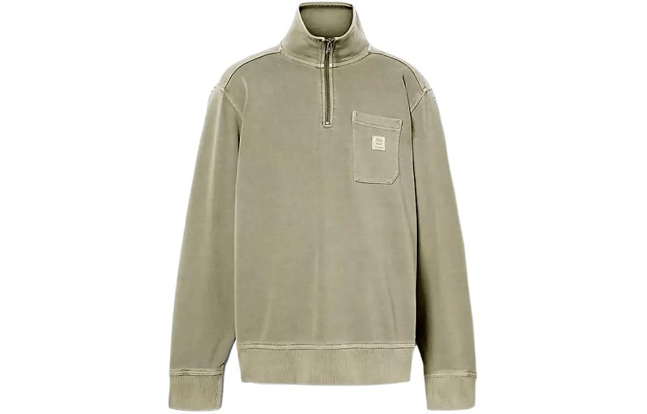 Timberland Garment Dye Quarter-Zip Sweatshirt Casel Earth Brown A5UA7-590
