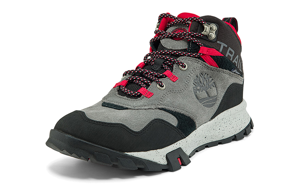 Lookbook Timberland Garrison Trail ''Donkergrijs Zwart Rood'' A28BF