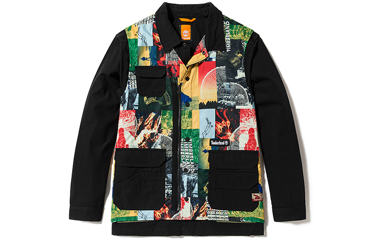 Timberland Graphic Print 2-in-1 Detachable Jacket Unisex Multicolor A6CS9-DP0
