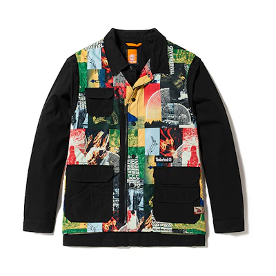 Timberland Graphic Print 2-in-1 Detachable Jacket Unisex Multicolor A6CS9-DP0