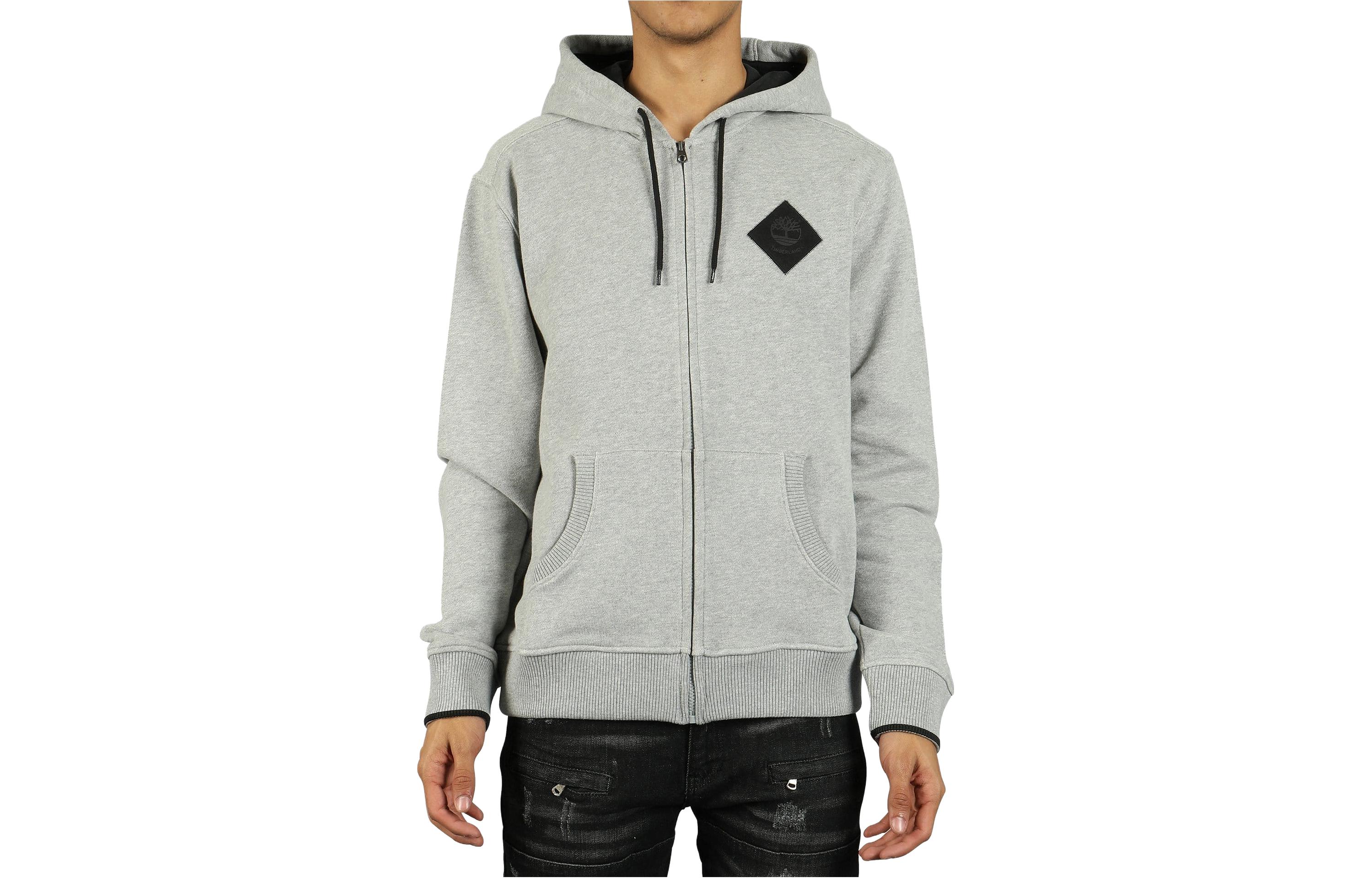 Timberland Gray Solid Color Zip-Up Hoodie Jacket TB0A1OHN-052