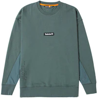 Timberland Green Crewneck Sweatshirt with Solid Logo Print Design A5VQS-392 Timberland Green Crewneck Sweatshirt with Solid Logo Print Design A5VQS-392