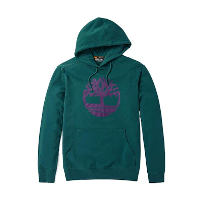 Timberland Green Fleece-Lined Knit Hoodie - Winter Casual Fit A2BJH-AQ9
