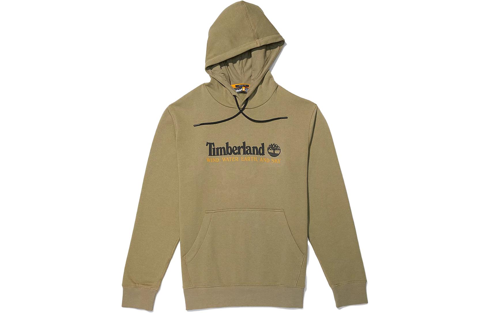 Timberland Green Hoodie with Letter Logo Print A27HN-590