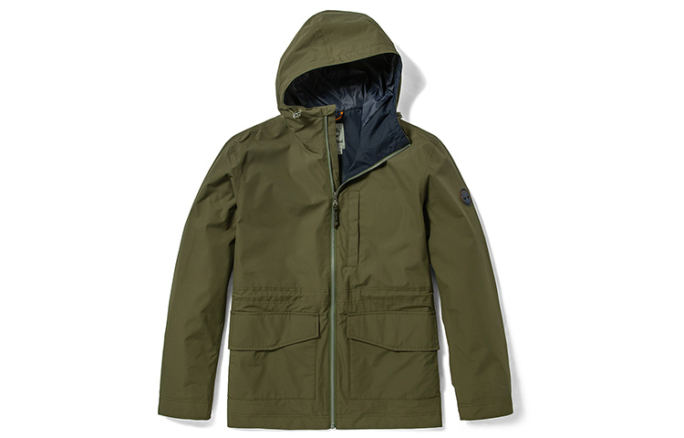 Timberland Green Lightweight Stretch Hooded Jacket A2EQT-A58