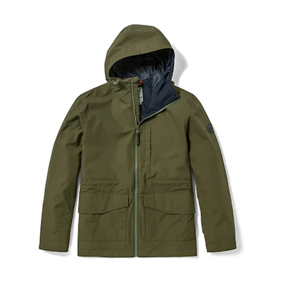 Timberland Green Lightweight Stretch Hooded Jacket A2EQT-A58