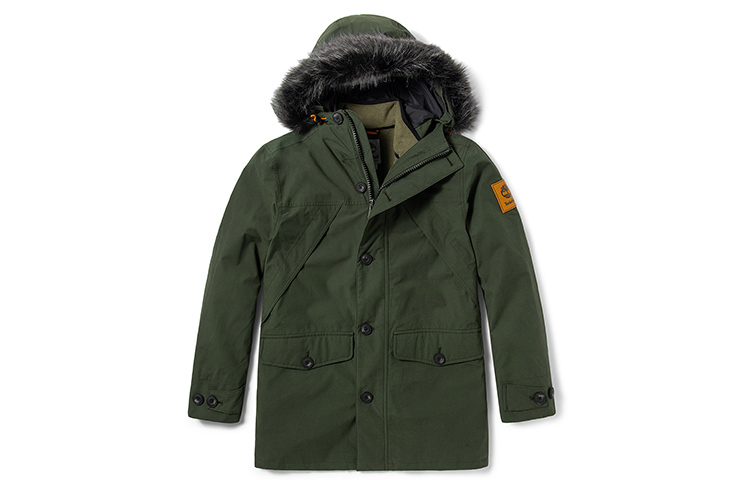 Timberland Green Outdoor 3-in-1 Long Logo Hooded Multi-pocket Jacket. A2BBE-U31 圖 2