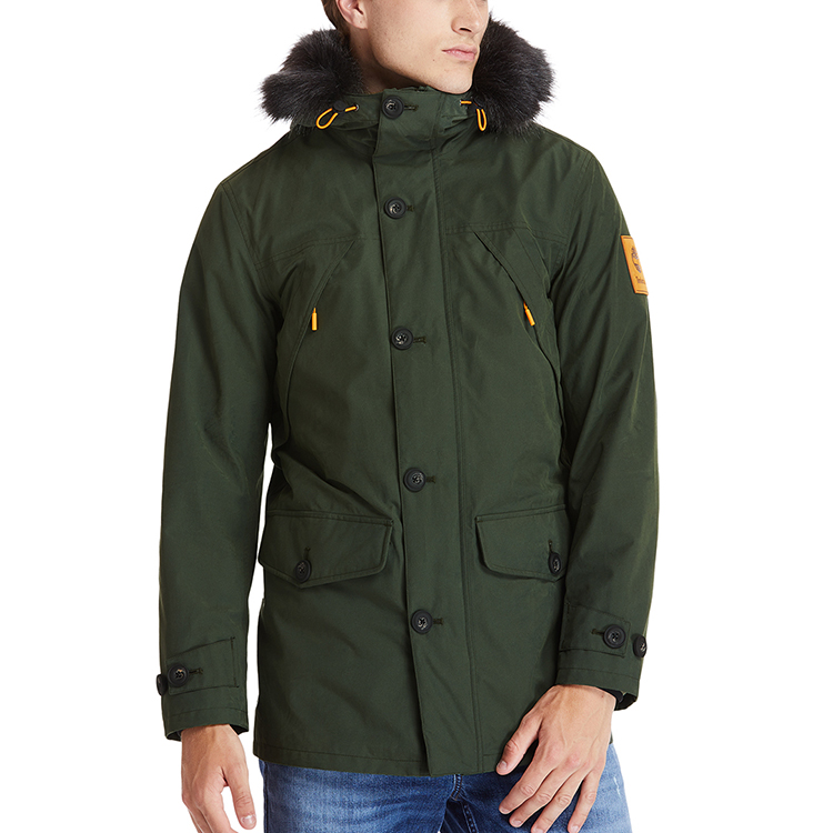 Timberland Green Outdoor 3-in-1 Long Logo Hooded Multi-pocket Jacket. A2BBE-U31 圖 7