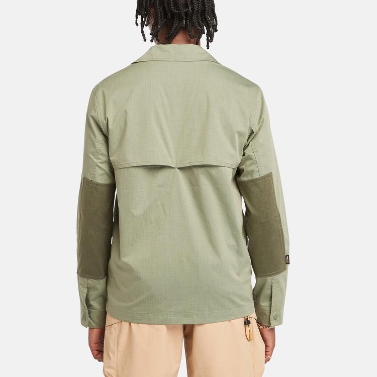 Shop Timberland Green Outdoor Casual Multi-Pocket Workwear Jacket A5SCT-590