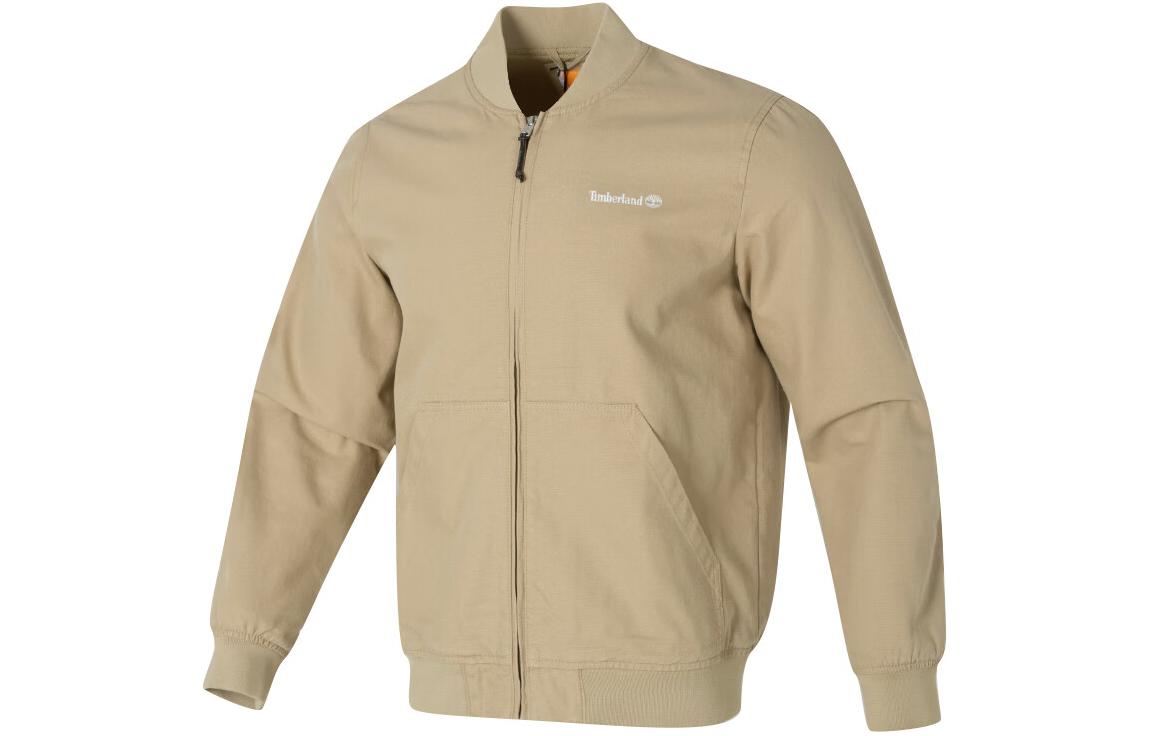 Order Chaqueta Bomber Verde Timberland Outdoor Cortavientos con Cuello Alto y Logo A6R1N-DH4