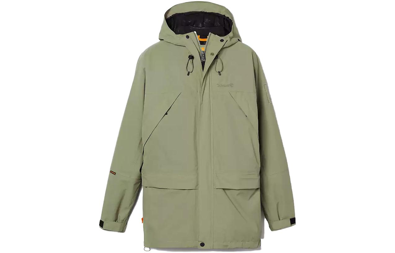 Timberland Green Waterproof Breathable Logo Hooded Jacket A67V1-590