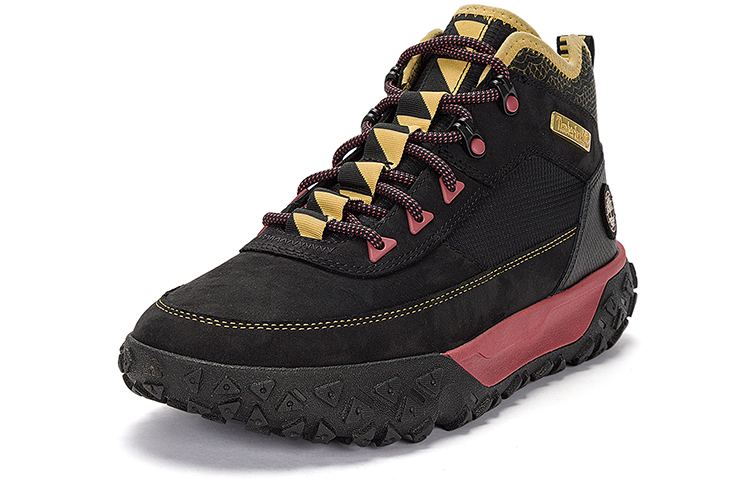 Lookbook Timberland Greenstride Motion 6 Low Lace Hiking Sneakers 'Black' A6AGRM