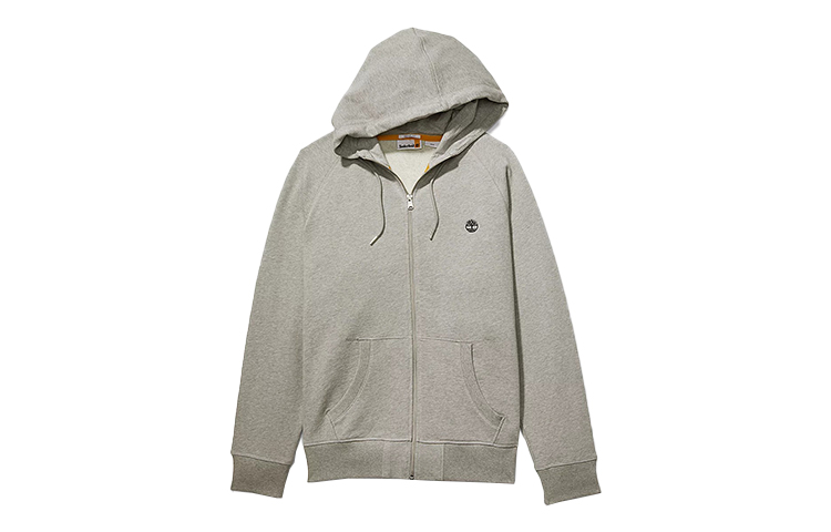 Timberland Grey Hoodie Jacket with Solid Logo Embroidery A2F6Y-052