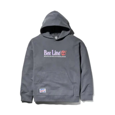 Timberland Grey Pullover Hoodie with Letter Print TB0A2FRV-CH8