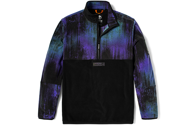 Timberland Half-Zip Fleece Jacket Men’s Aurora Print Pullover A22J6-CD0