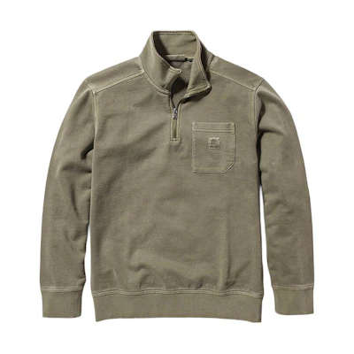 Timberland Half-Zip Pullover Sweatshirt Cassel Green Casual Top A42MF-590