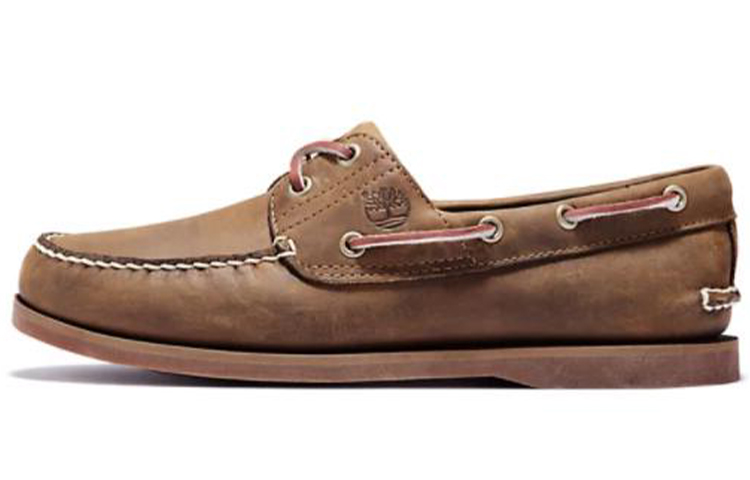 Timberland Handcrafted Leather Deck Shoes 'Light Brown' 1001R214