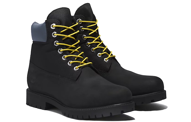Timberland Heritage 6 Inch Waterproof Boots 'Black Regenerative Leather' 圖 4