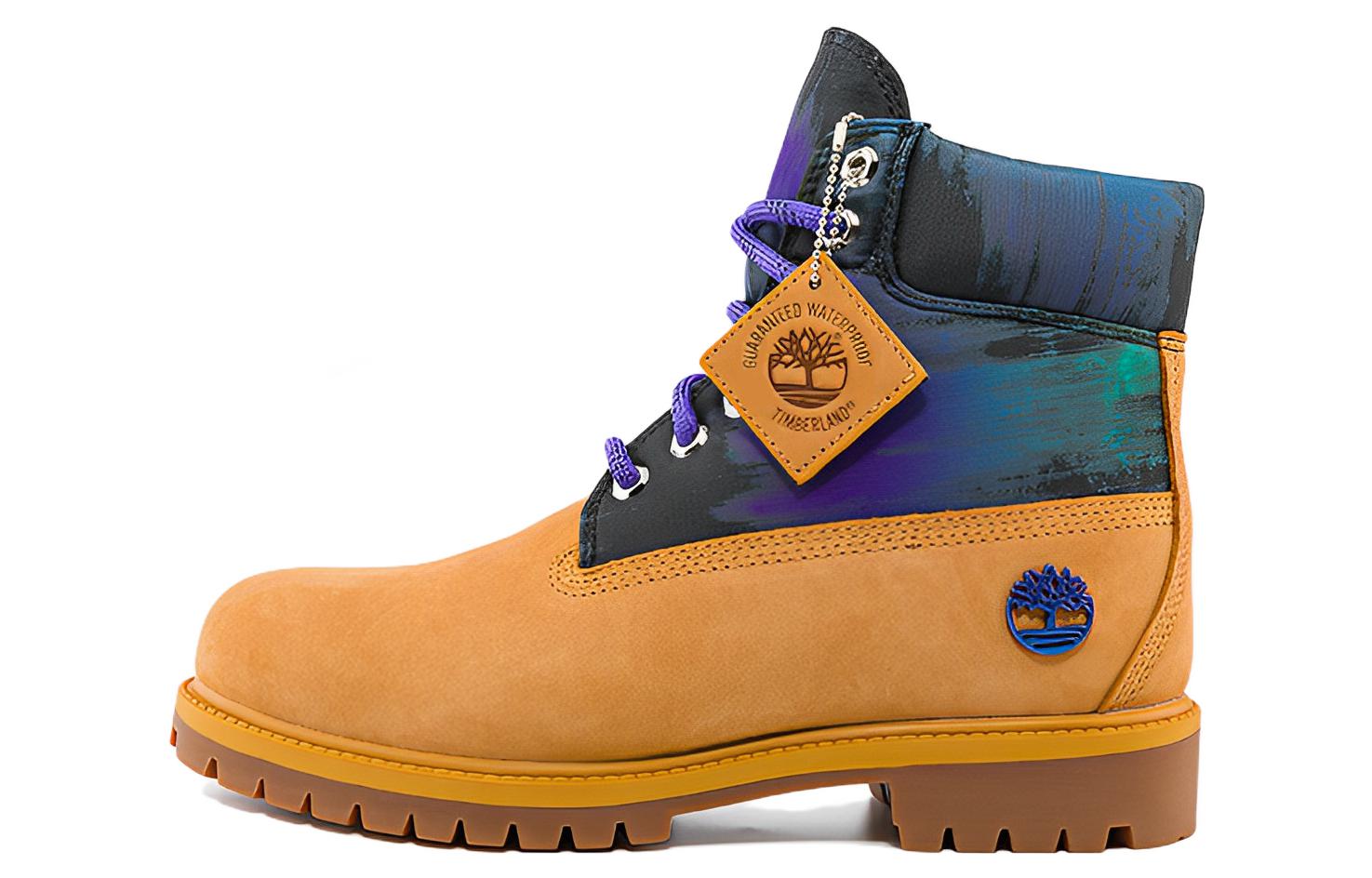 Timberland Heritage 6 Inch Waterproof Boot 'Wheat Nubuck with Print' A2M5V