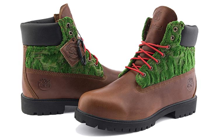 Shop 添柏岚经典黑色先锋6寸防水靴'中棕色粒面革' A2NU3W