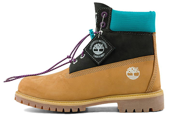 Timberland High-Top Casual Work Boots 'Black Yellow' A2N93