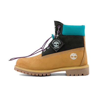 Timberland High-Top Casual Work Boots 'Black Yellow'