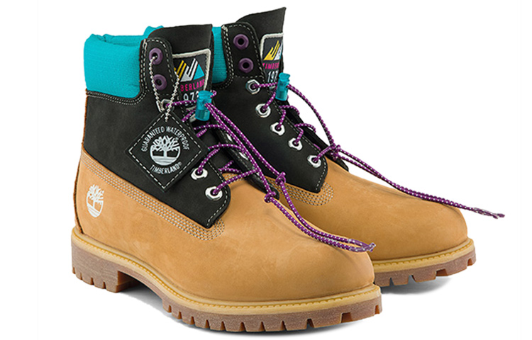 Shop 添柏岚黑黄高帮休闲工靴 A2N93