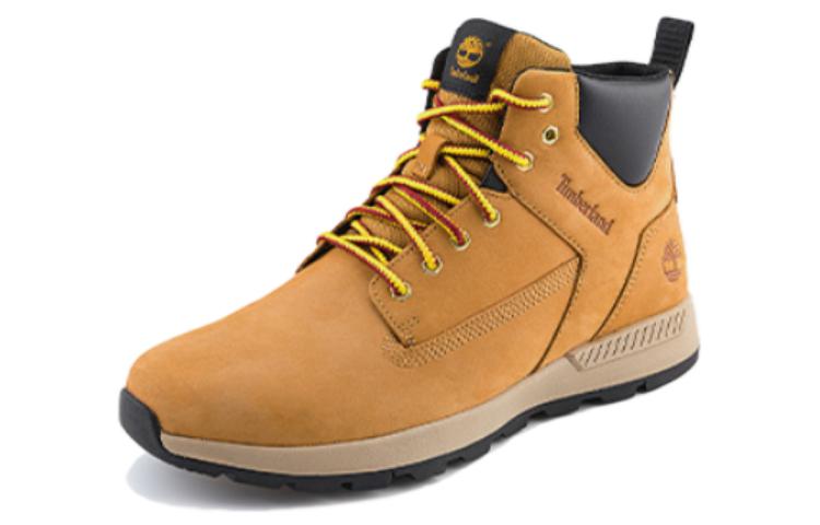 Lookbook Timberland Sepatu Boots High-Top Outdoor Tahan Lama 'Wheat' A2HNR