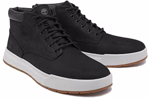 Lookbook Sepatu Boot Kulit Chukka Timberland Maple Grove 'Hitam Nubuck' A5PSGM015