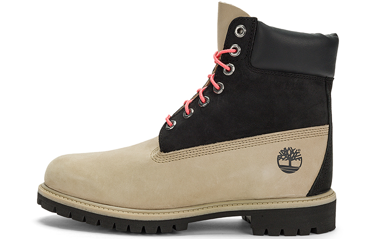 Timberland Premium 6 Inch Waterproof Boots 'Black Regenerative Leather Brown' A5RE4W