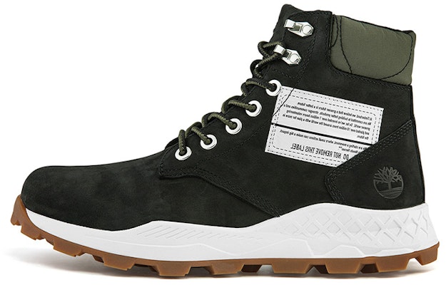 Timberland 6 Inch Brooklyn Side Zip Wide Fit Boots 'Black Nubuck with Green Padded Collar' A41Y6W Buy Timberland 6 Inch Brooklyn Side Zip Wide Fit Boots 'Black Nubuck with Green Padded Collar' A41Y6W