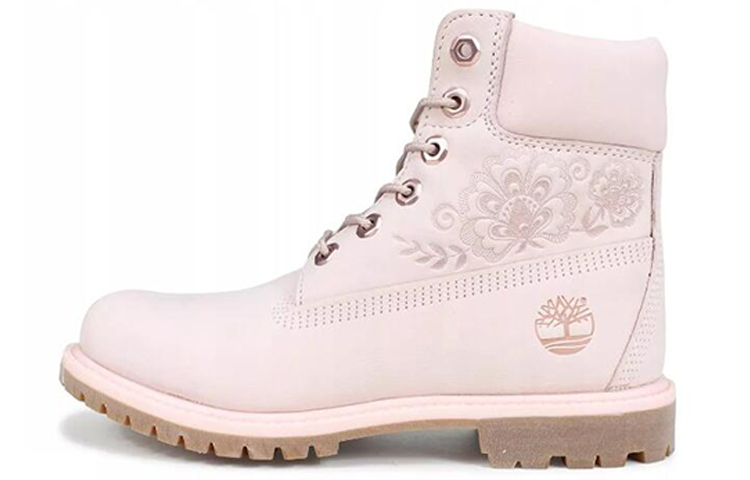 (W) Timberland 6-Inch PRM Waterproof Embossed Boots 'Pink'