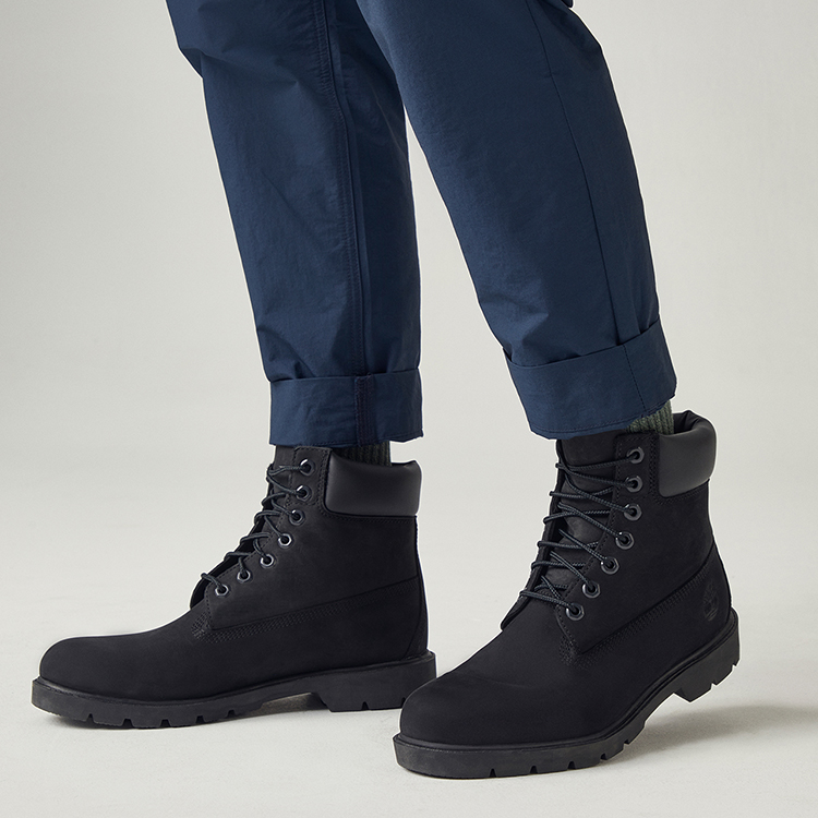 Sizing Timberland Icon 6'' Premium Narrow Fit Boots 'Black Nubuck' 10073W