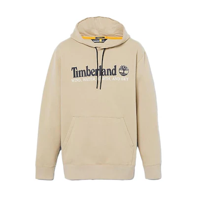 Timberland Khaki Hoodie with Logo Print A27HN-DH4