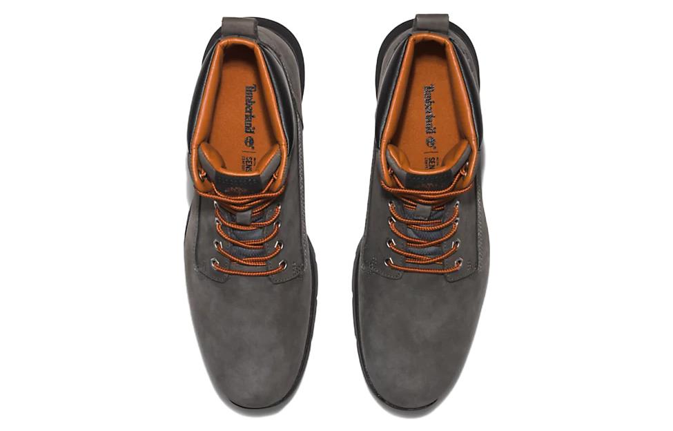 Lookbook Timberland添柏嶺 Killington Chukka 抗滑耐磨 中筒 戶外靴 灰黑橙