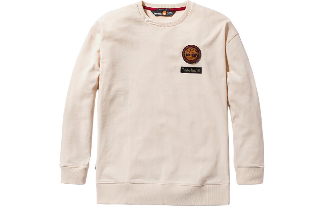 Timberland Letter Logo Crewneck Sweatshirt Unisex Smoke White A5TBS-V04