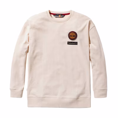 Timberland Letter Logo Crewneck Sweatshirt Unisex Smoke White A5TBS-V04