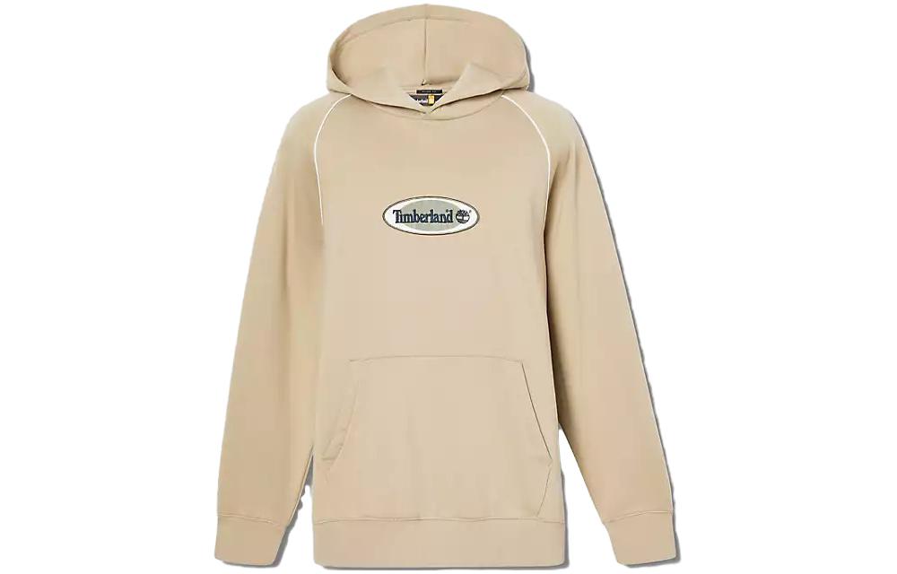 Timberland Letter Logo Print Hoodie Light Khaki A67B5-DH4