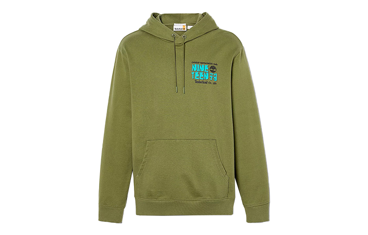 Timberland Letter Print Hoodie Green Unisex A68KS-V46