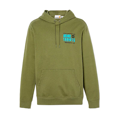 Timberland Letter Print Hoodie Green Unisex A68KS-V46